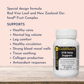 Twin Pack - XTR-Vein Support with Red Vine Leaf and NZ Oxi-fend® Fruit Complex